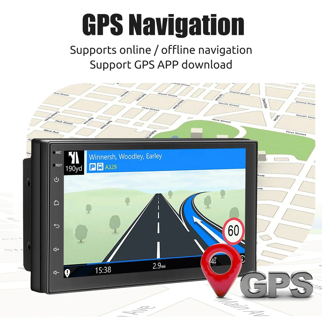 Univerzális Android autós lejátszó érintőképernyővel, GPS-szel és vezeték nélküli CarPlay-jel