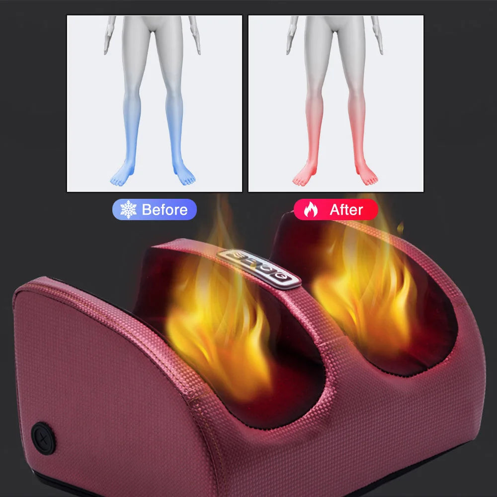 Elektromos lábmasszírozó melegítéssel és shiatsu terápiával - RelaxFoot