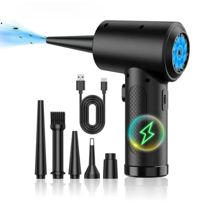 Akkumulátoros Légfúvó 51,000RPM Motorral és LED Fénnyel – JetSweep