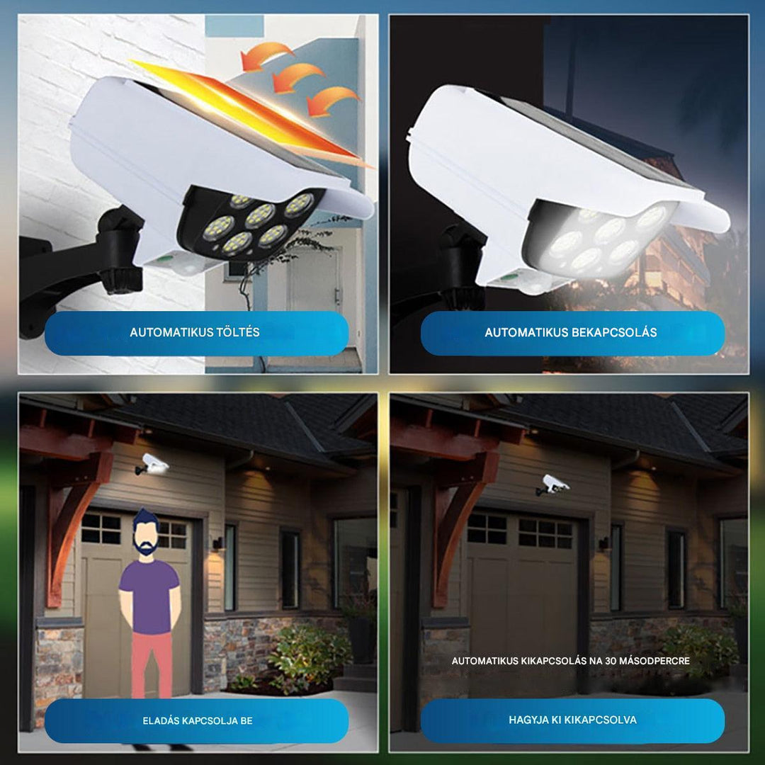 Napelem energia Dummy Biztonsági kamera - SolarGuard