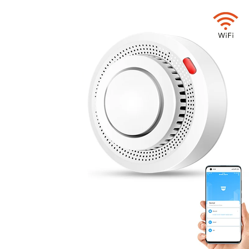 Intelligens WiFi Füstérzékelő Tűzjelző 85dB – SafeSense