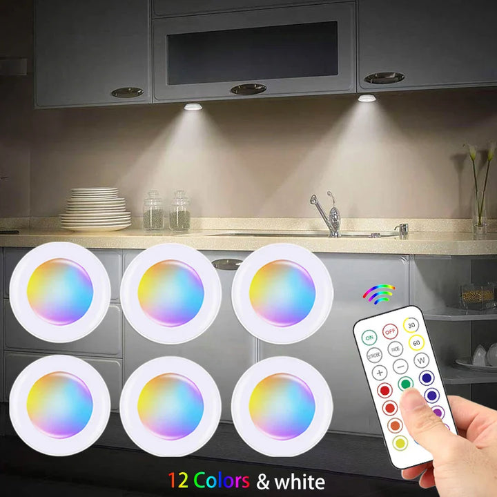Vezeték nélküli RGB LED Aljzati világítás - GlowyLed
