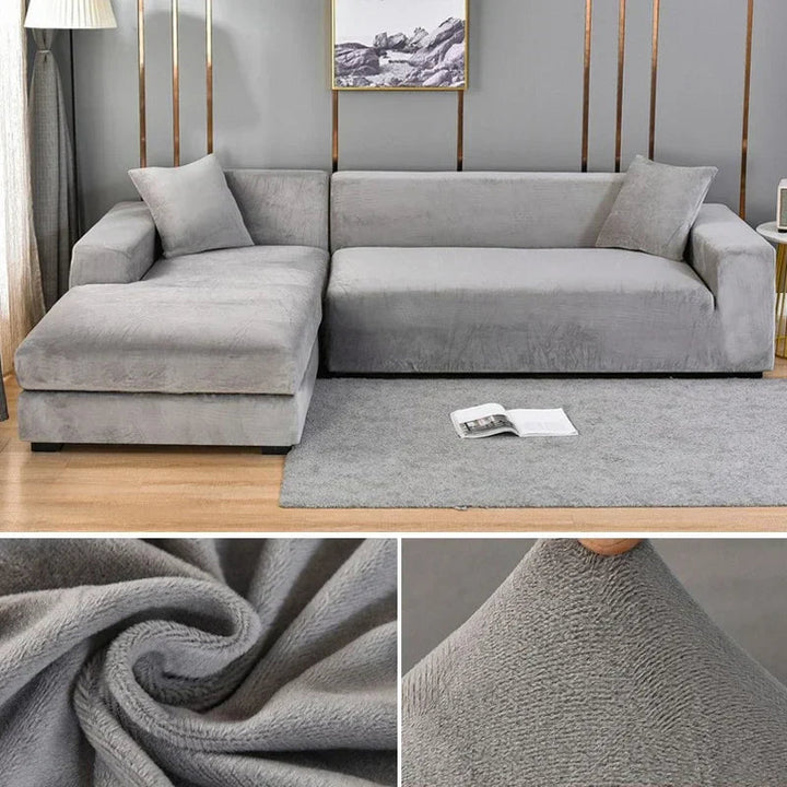 Stretch Fluwelen Kanapéhuzat Luxus Kivitelben – Sofina