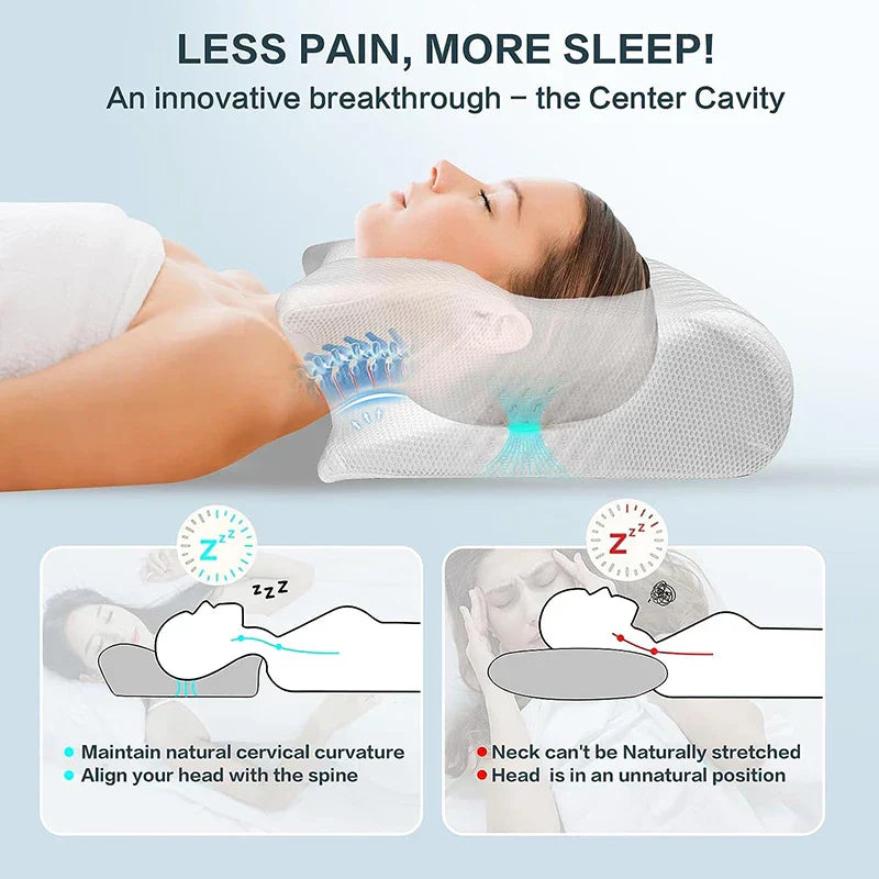 2 az 1-ben memóriahab nyaki párna ergonomikus kontúr kialakítással – RestAlign