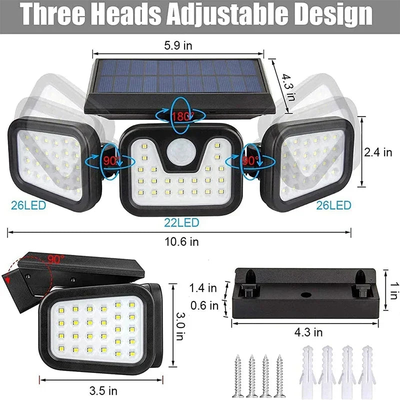 Napelemes Fali Lámpa - EcoBright