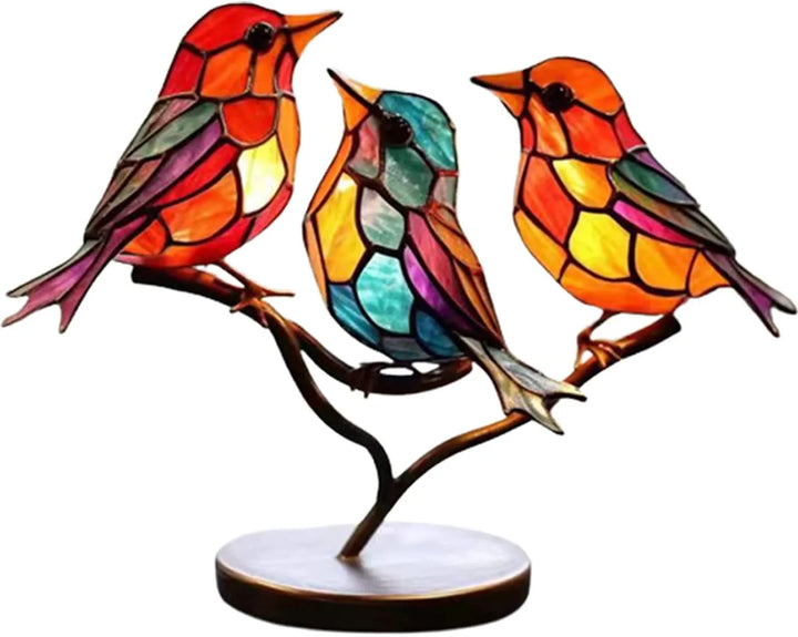 Színes Madarak Ágon Dekoratív Kép - ColorBirds