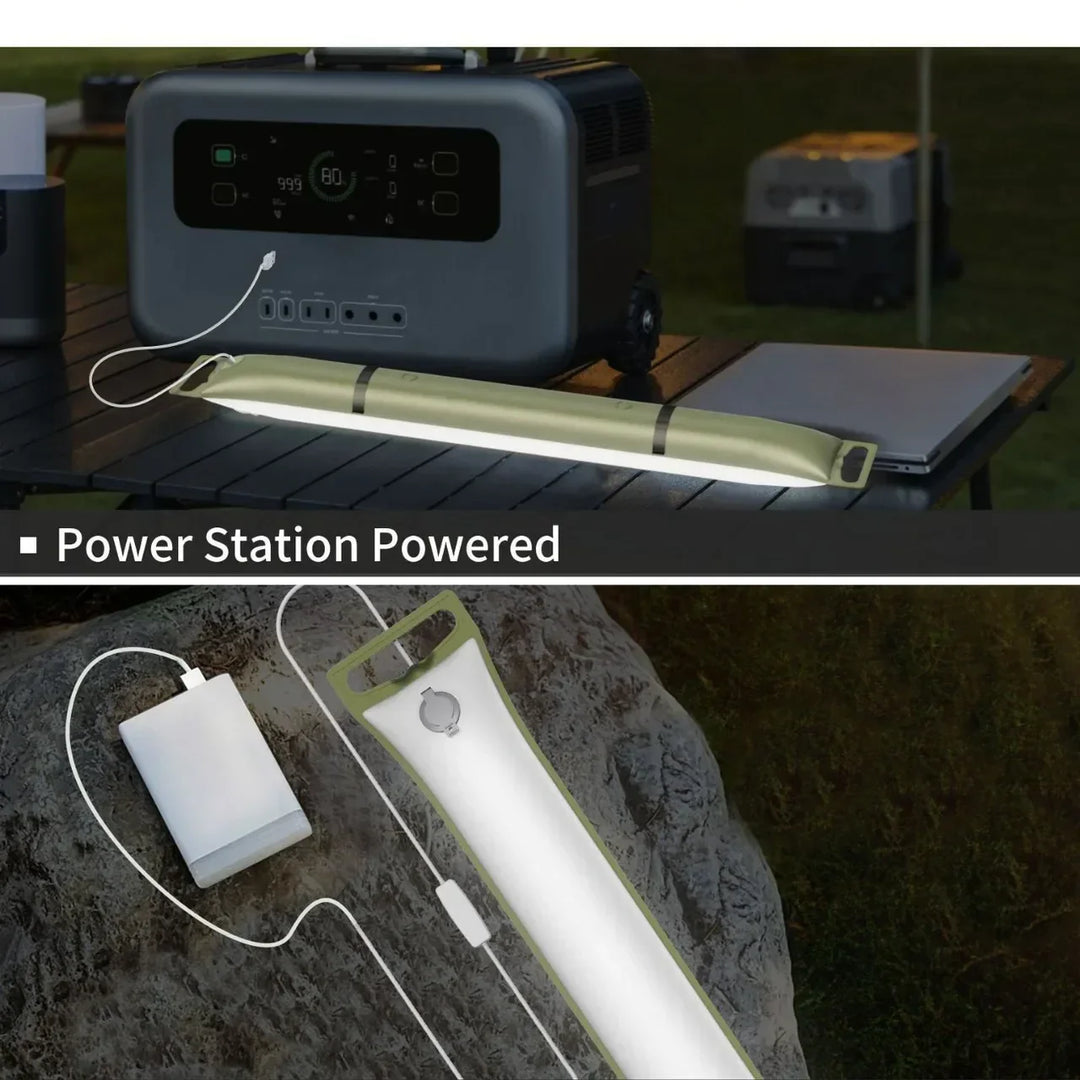 Felfújható Solar LED Csőlámpa - LumiGlow Pro