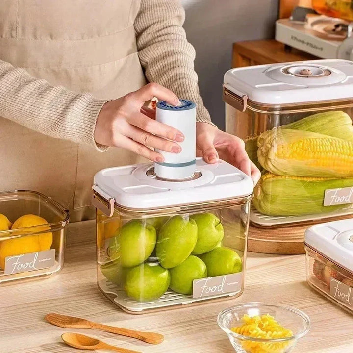 Étel Vákuum Tároló Doboz Átlátszó Tartály Kézi Pumpával – FreshLock