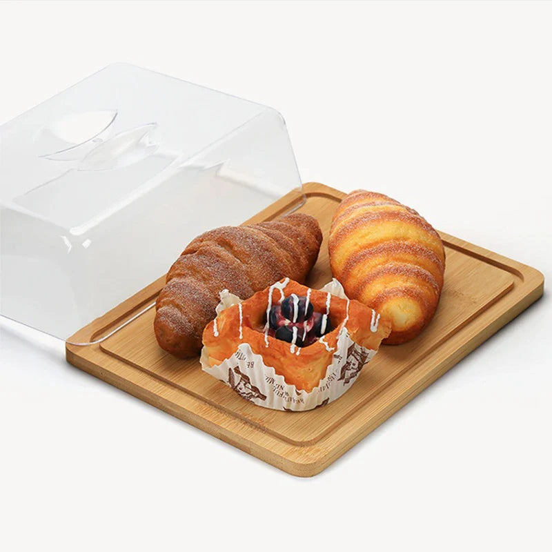 Téglalap alakú vajtartó bambusz fedéllel - FreshSeal
