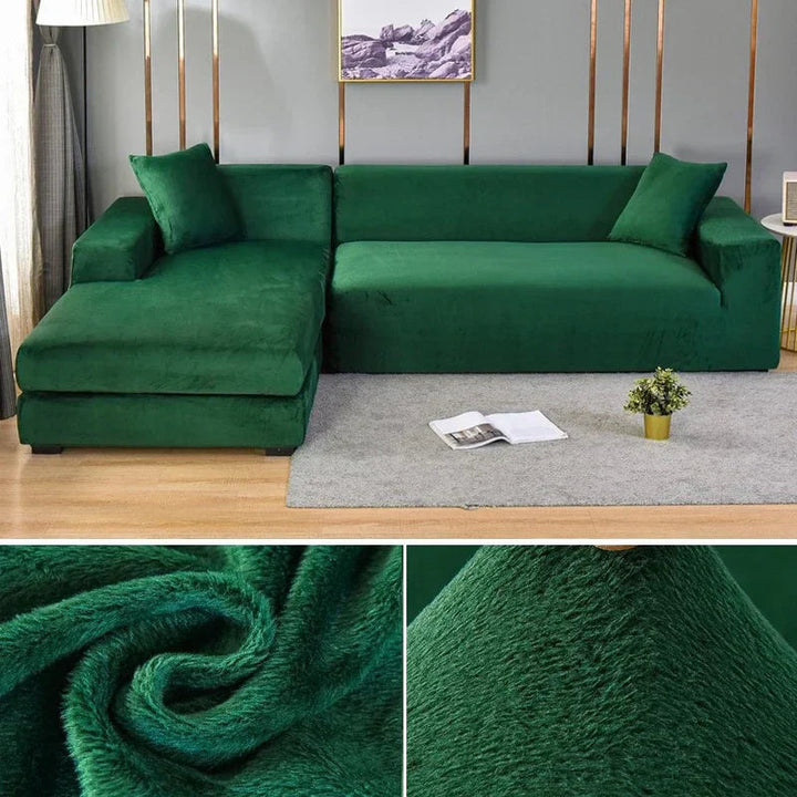 Stretch Fluwelen Kanapéhuzat Luxus Kivitelben – Sofina
