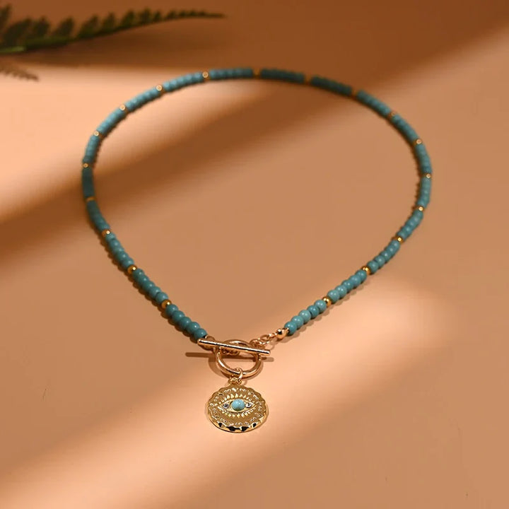 Gonosz Szem Gyöngyös Choker Nyaklánc