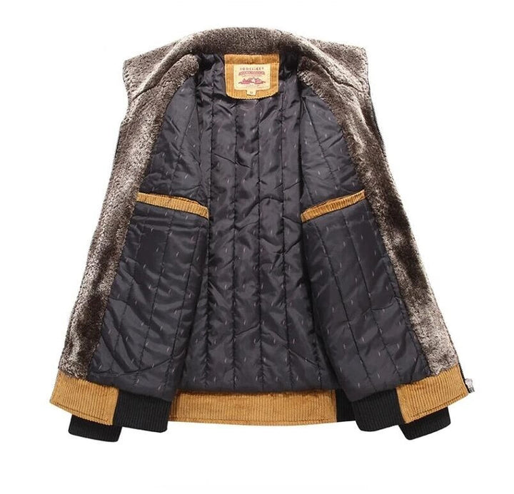 Stílusos gyapjúkeverék téli kabát férfiaknak - Liam