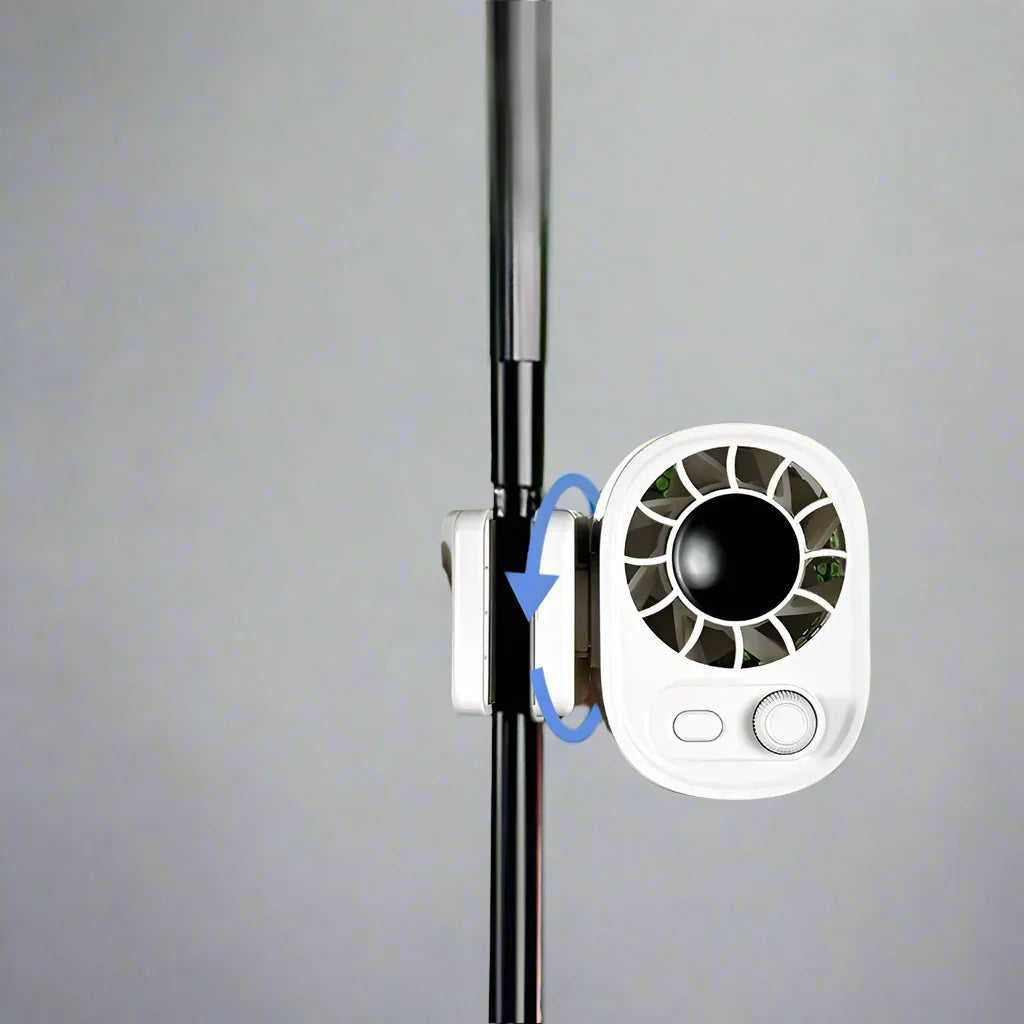 Hipacool Hordozható Autó Klip Ventilátor 360°-os Forgással és 100 Sebességgel – ClipAir