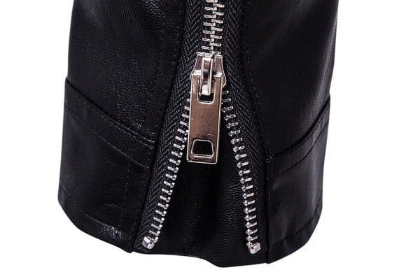 Slim Fit Bőrdzseki Férfi Motoros Képviselettel - Ryder