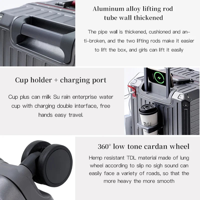 Széles markolatú kemény tengeri bőrönd - Lisszabon