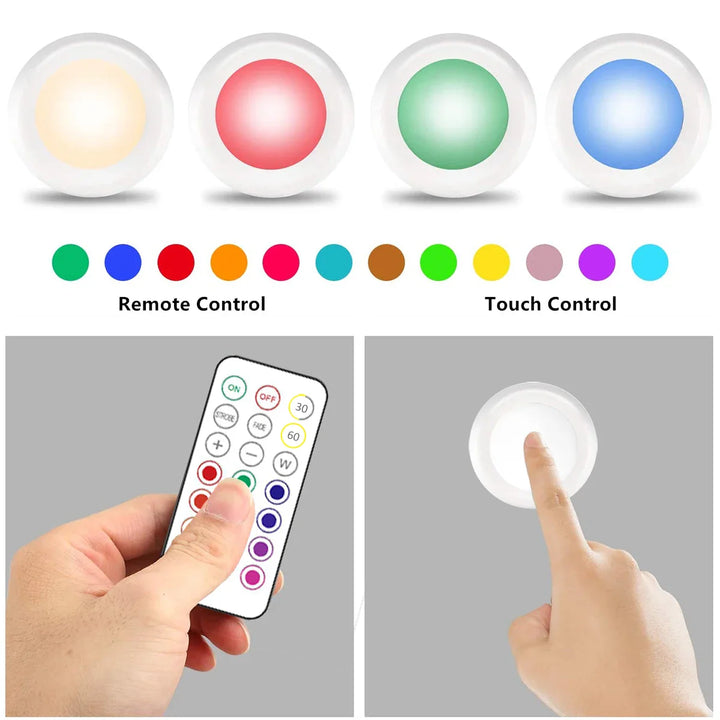 Vezeték nélküli RGB LED Aljzati világítás - GlowyLed