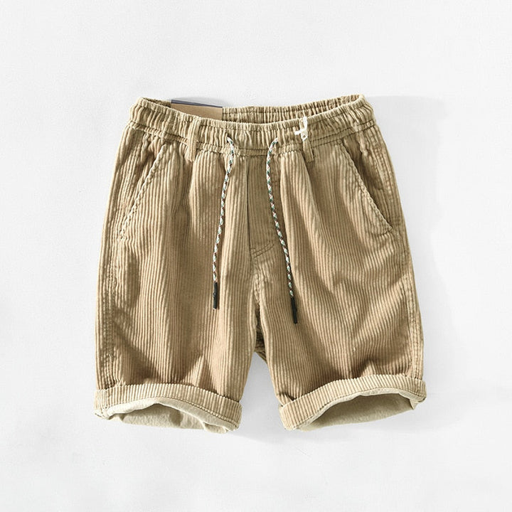Retro-Cordshorts férfiaknak kényelmes szabással – Raul