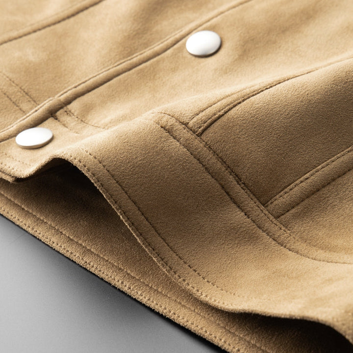 Suède Look Férfi Kabát – Rafael