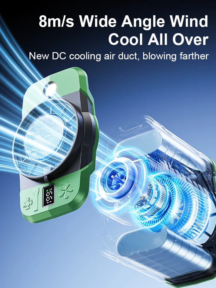 8000mAh Derékra Aksis Ventilátor Hűtéssel és 199 Sebességbeállítással – ChillMate