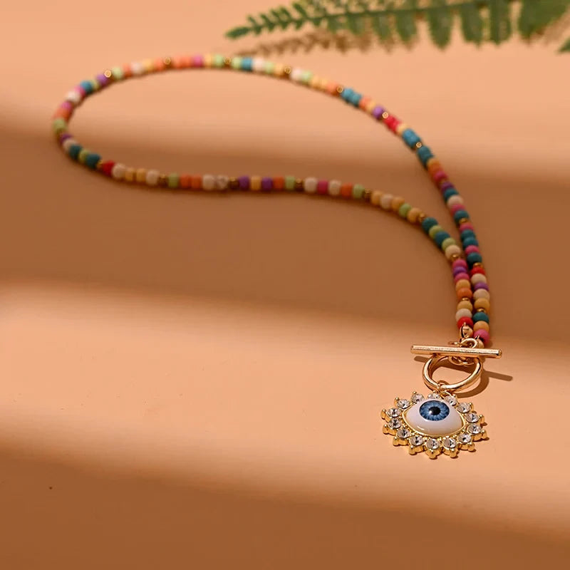 Gonosz Szem Gyöngyös Choker Nyaklánc