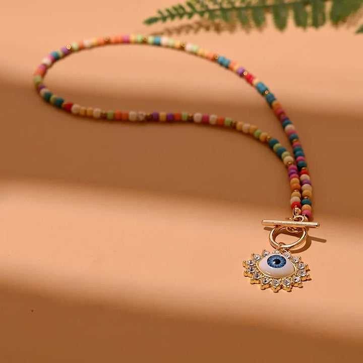 Gonosz Szem Gyöngyös Choker Nyaklánc
