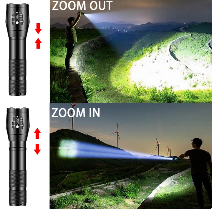 Erőteljes zseblámpa - LumeTitan