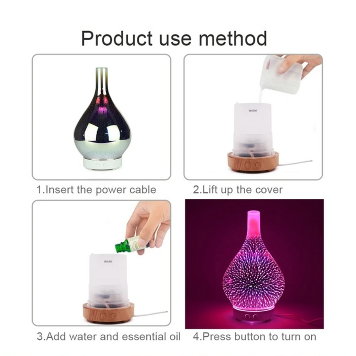 Nyugtató és Hangulatos Aromadiffúzor - AuroraGlow