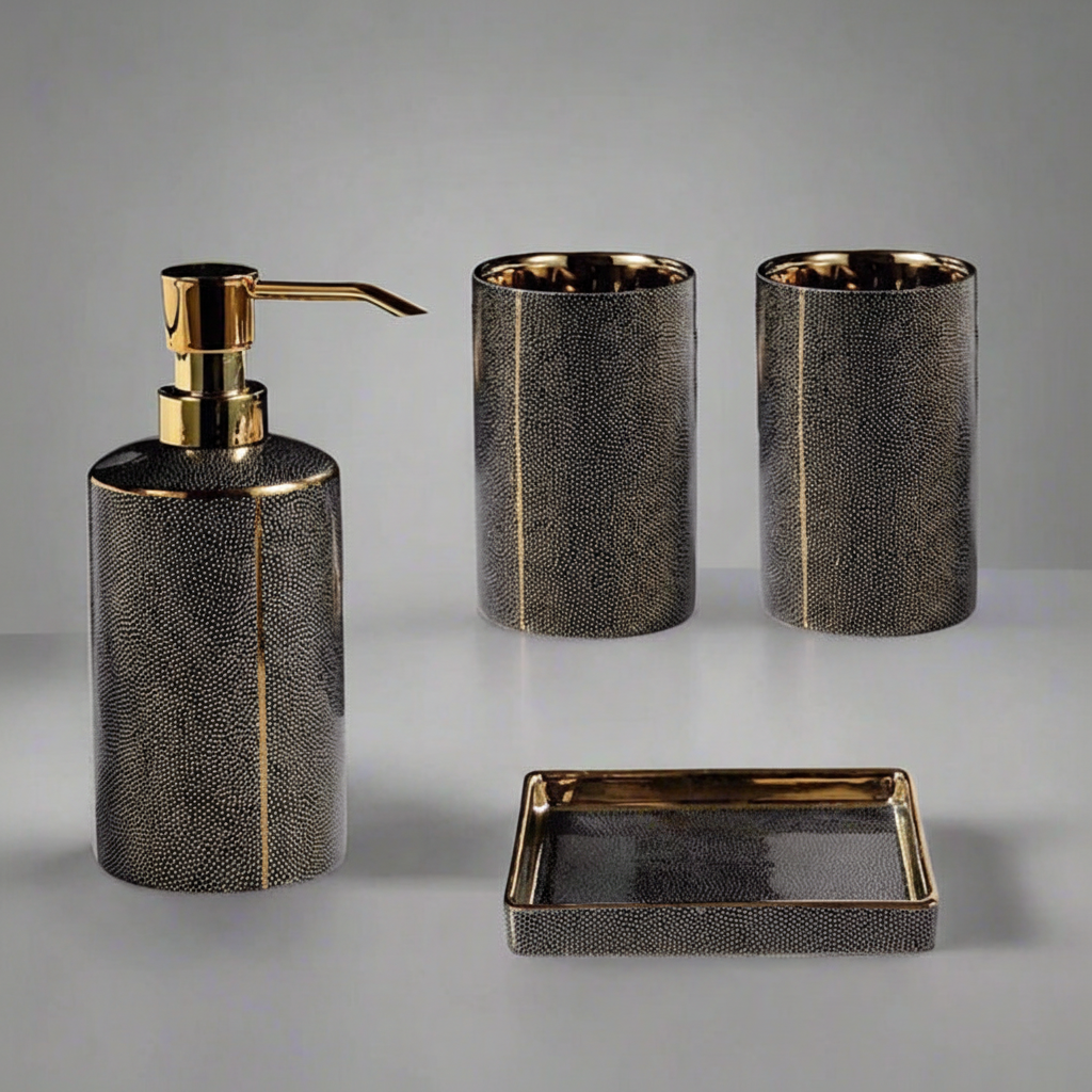 Schlankes Keramik Badezimmer Set - SereniBath