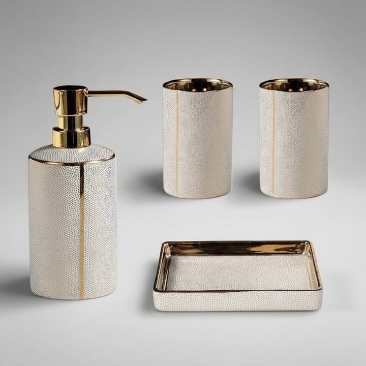 Schlankes Keramik Badezimmer Set - SereniBath