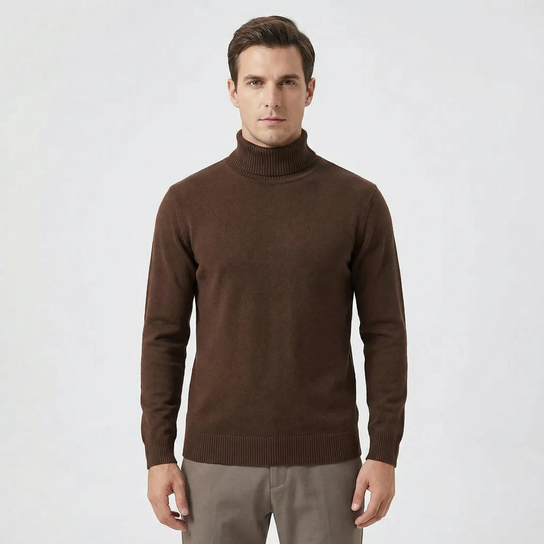 Schmal Geschnittener Rollkragen Sweater - Toni