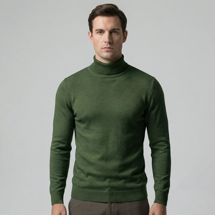 Schmal Geschnittener Rollkragenpullover Für Herren - Dario