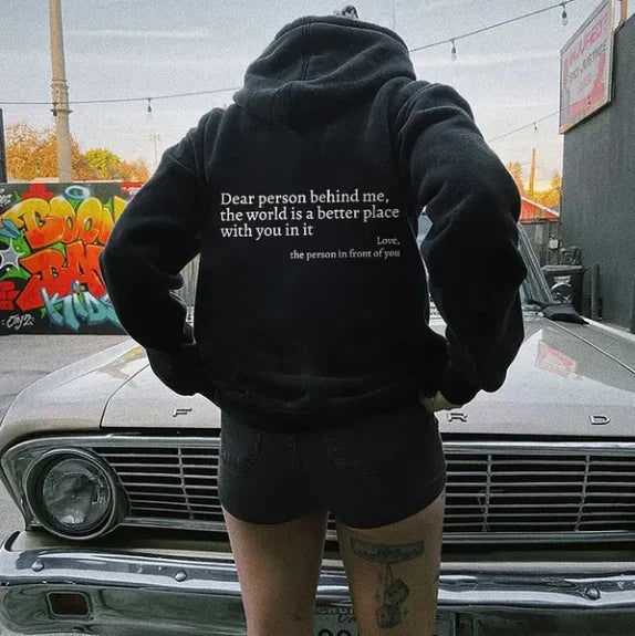 Inspiráló Casual Hoodie - Alex