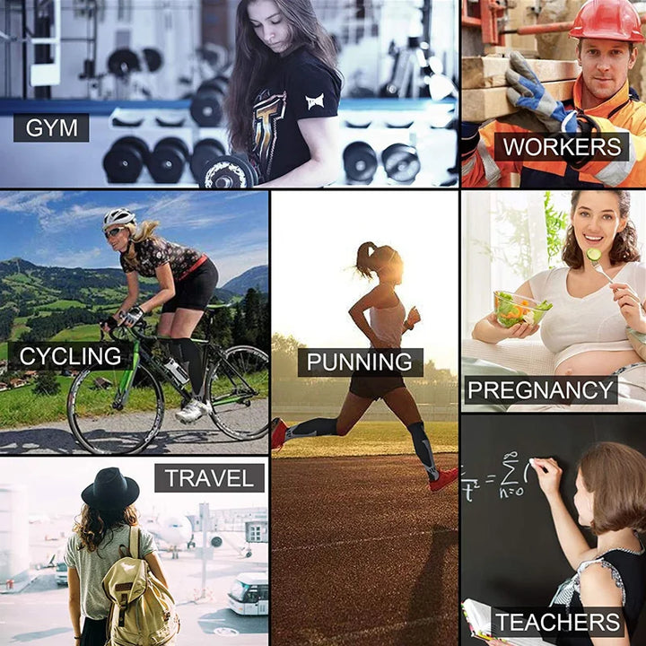 3 pár térdhosszú kompressziós zokni - FitSupport