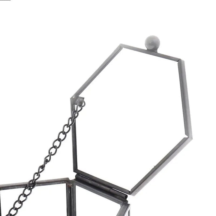 Geometriai Átlátszó Üveg Ékszerdoboz