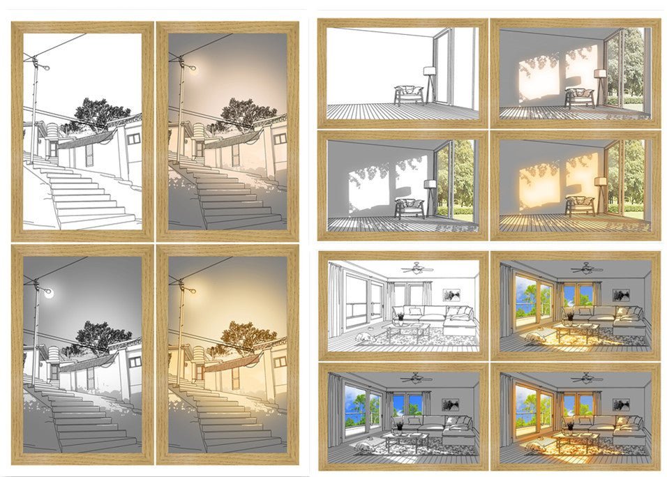 LED világító festmény – Luminza