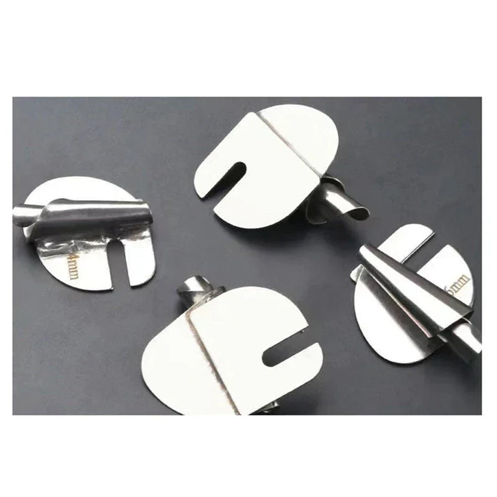Hem Master Pro készlet varrószegélyvezető készlet, négy fém alkatrész különböző méretekben