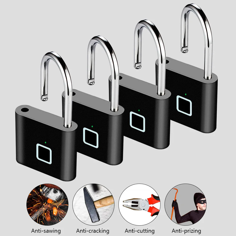 Okos Ujjlenyomat Zár USB Töltéssel és Vízálló Kialakítással – Titan