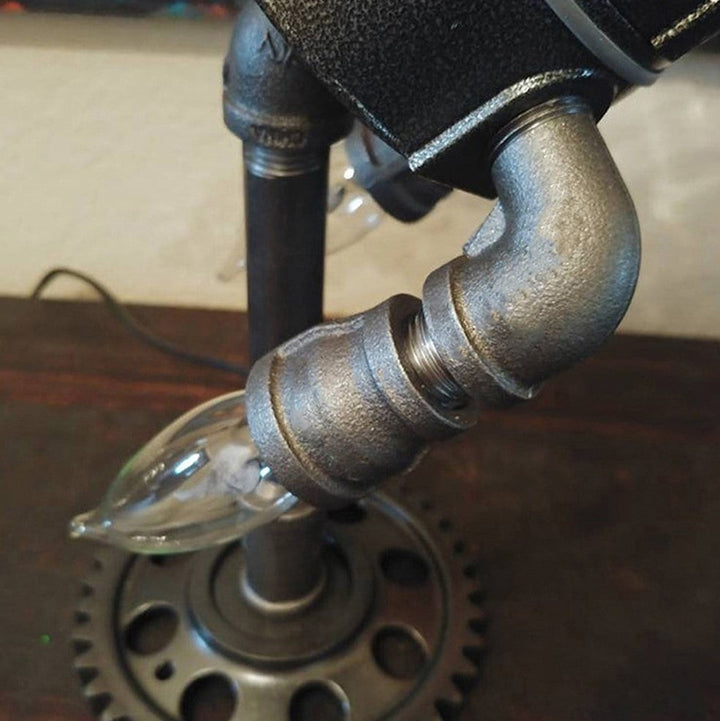 Steampunk Rocket Table Lamp - Aetherock
