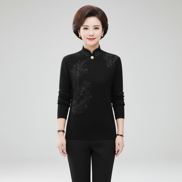 Strickpullover Mit Hohem Kragen - Susanne