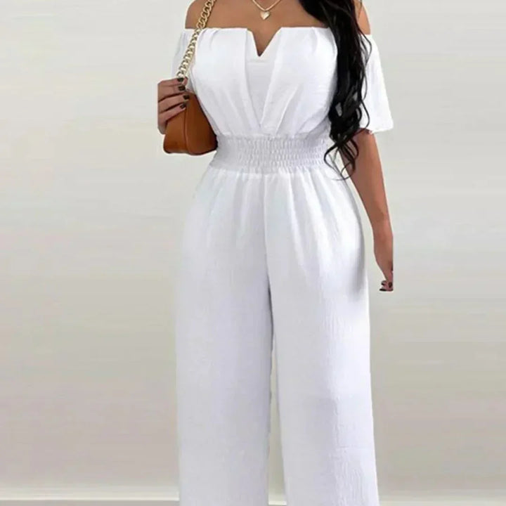 Off-Shoulder Jumpsuit rövid ujjakkal – Lina