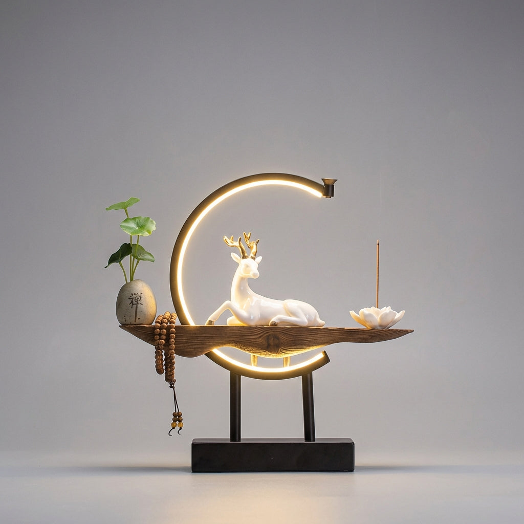 Tabletop Decorative Lamp Sculpture - Lunareve