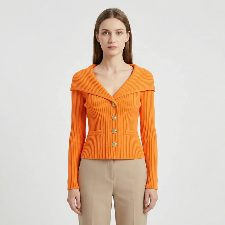 Taillierte Kurze Strickjacke - Cosima