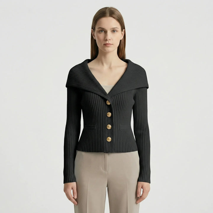 Taillierte Kurze Strickjacke - Cosima