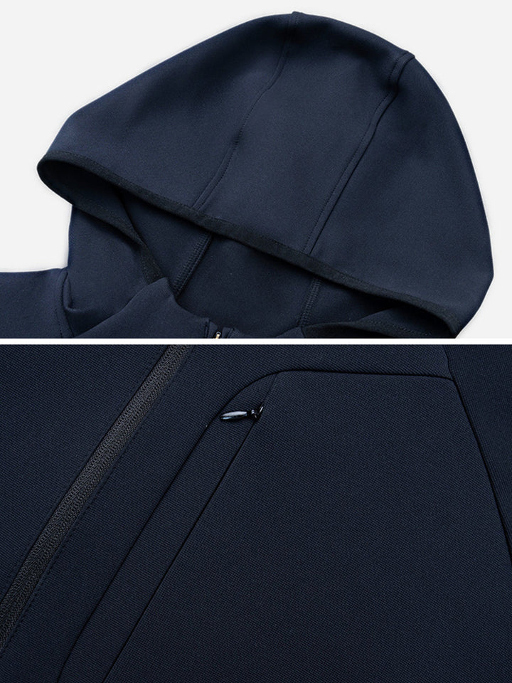 Thermische Kapuzenjacke Mit Halber Reißverschluß - Brandon