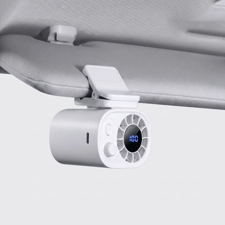 Tragbarer Klemmventilator Mit Display - Aeroclip
