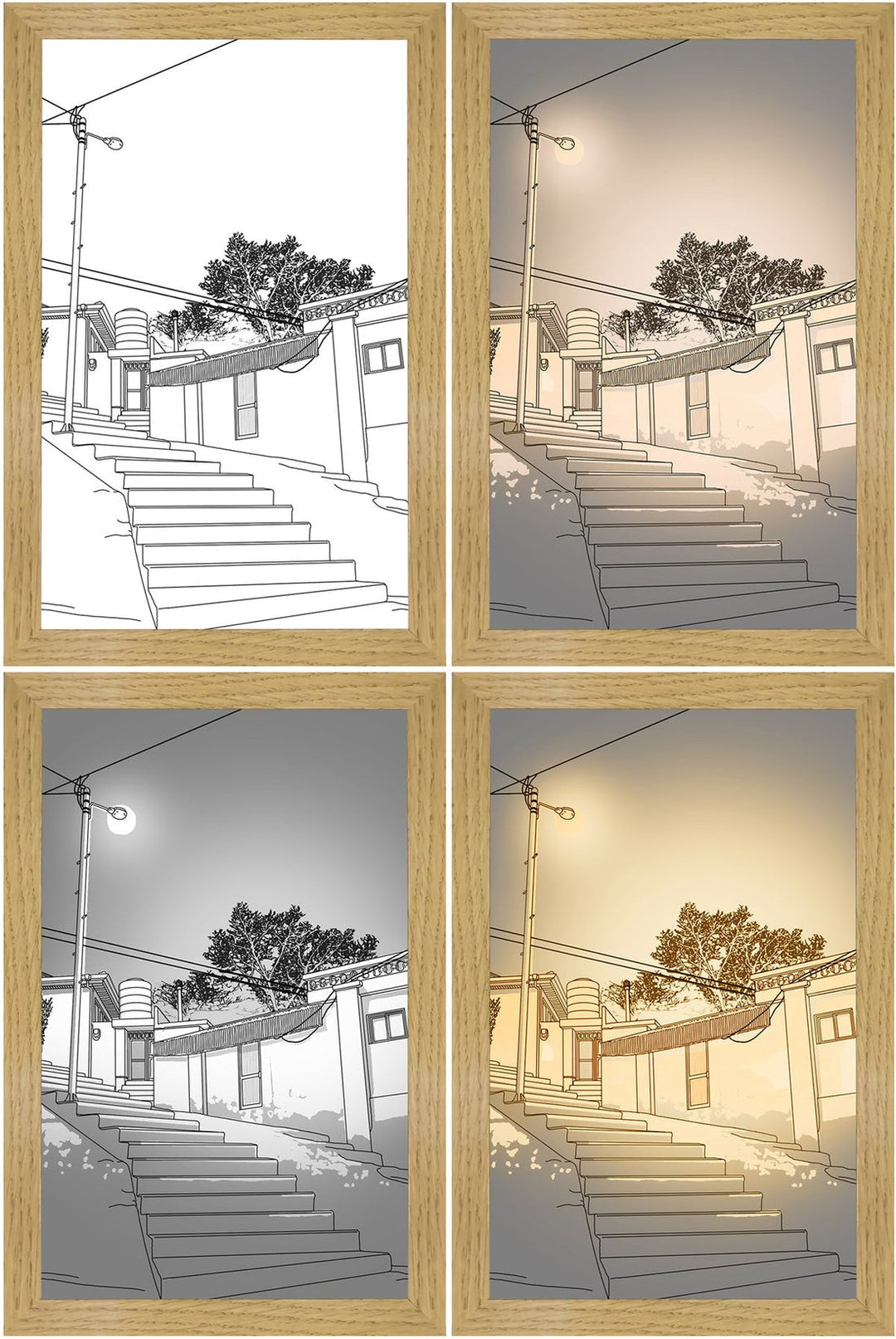 LED világító festmény – Luminza