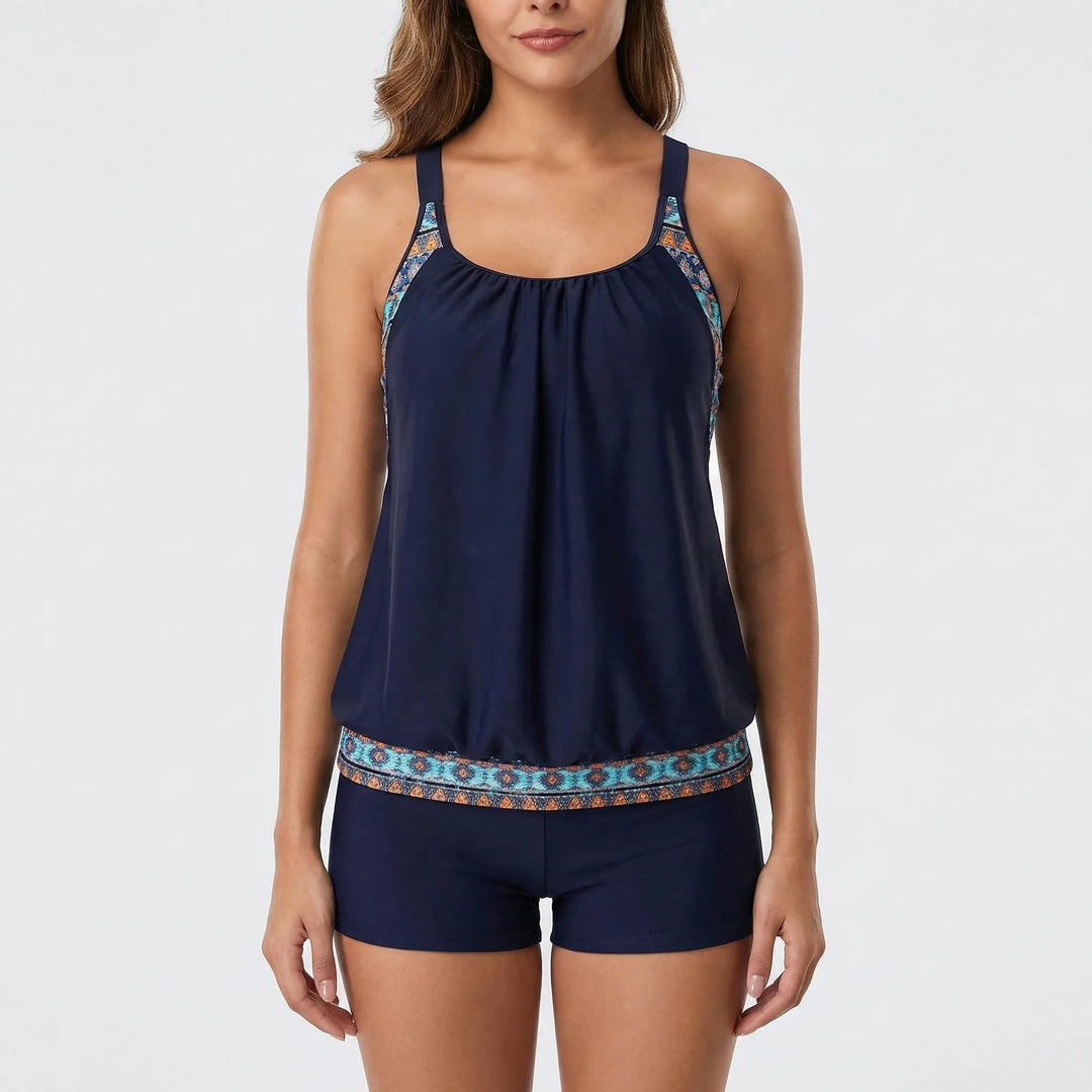 Two-Piece Tankini With Boyshort Bottoms - Rachel