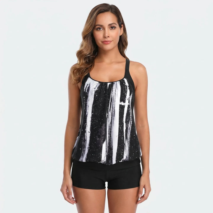 Two-Piece Tankini With Boyshort Bottoms - Rachel