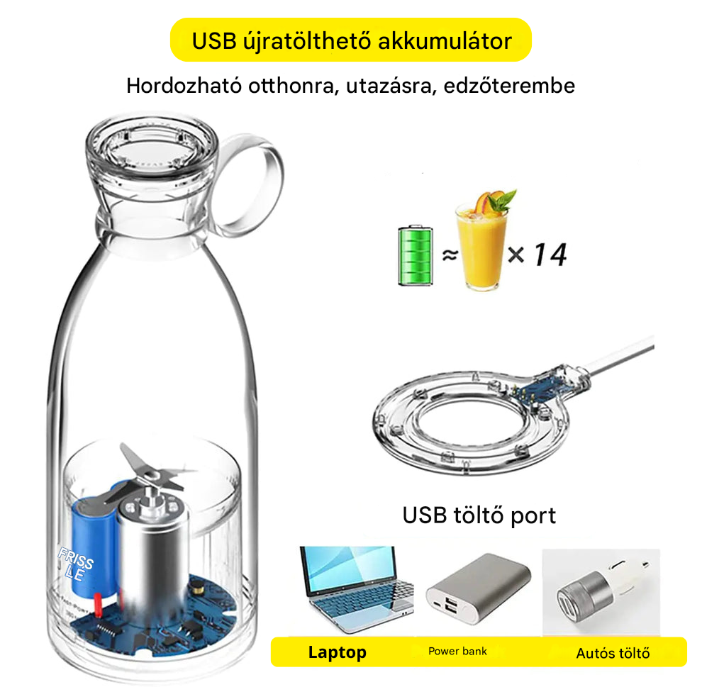 Hordozható turmixgép útközben - SmoothEase