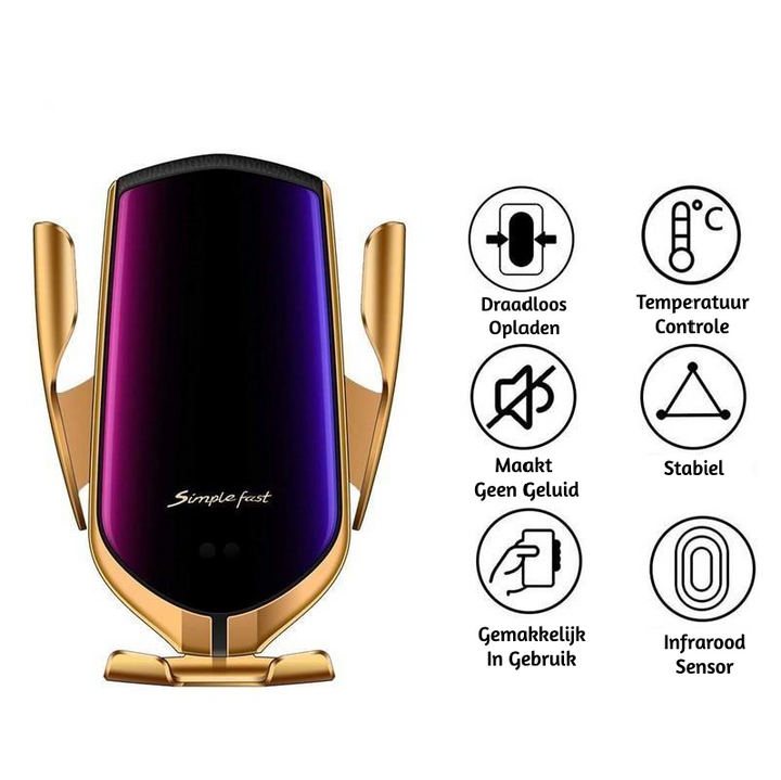 Automatikus telefon-tartó vezeték nélküli töltővel – GripCharge